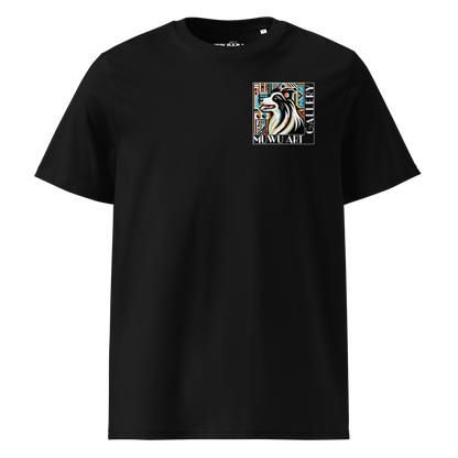 Muwu Clothing Unisex - Border Collie  Deco black Edition Front