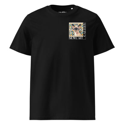 muwu t-shirt Devone rex art deco design black