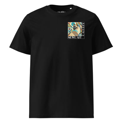 muwu t-shirt siamese art deco collection black