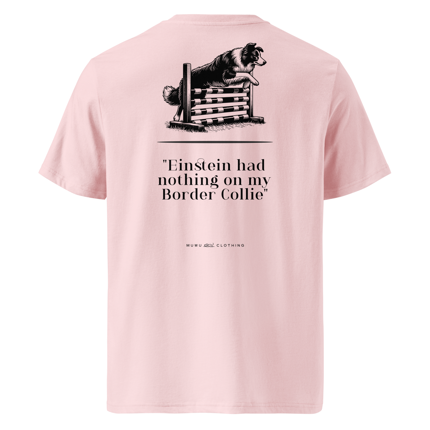 Muwus Vintage tee collection Borfer Collie cotton pink back