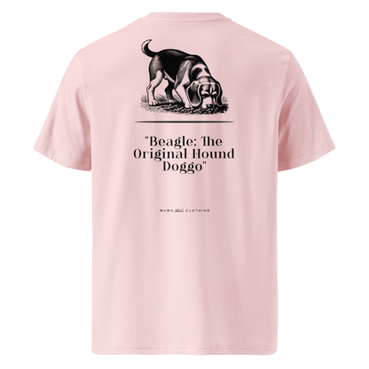 Muwus Vintage tee collection Beagle cotton pink back