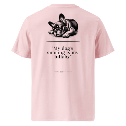 Muwus Vintage tee collection French Bulldog cotton pink back