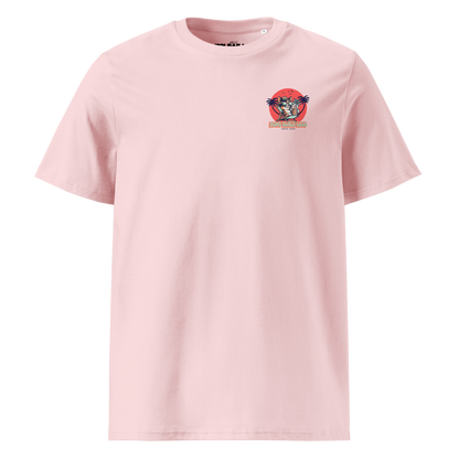 Muwus Beach tees collection Slow life Kitty cotton pink front