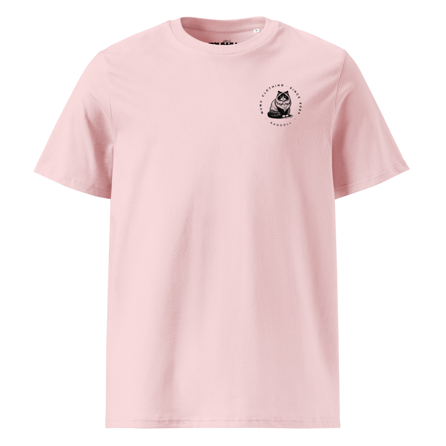 Muwus Vintage tee collection Ragdoll cotton pink front