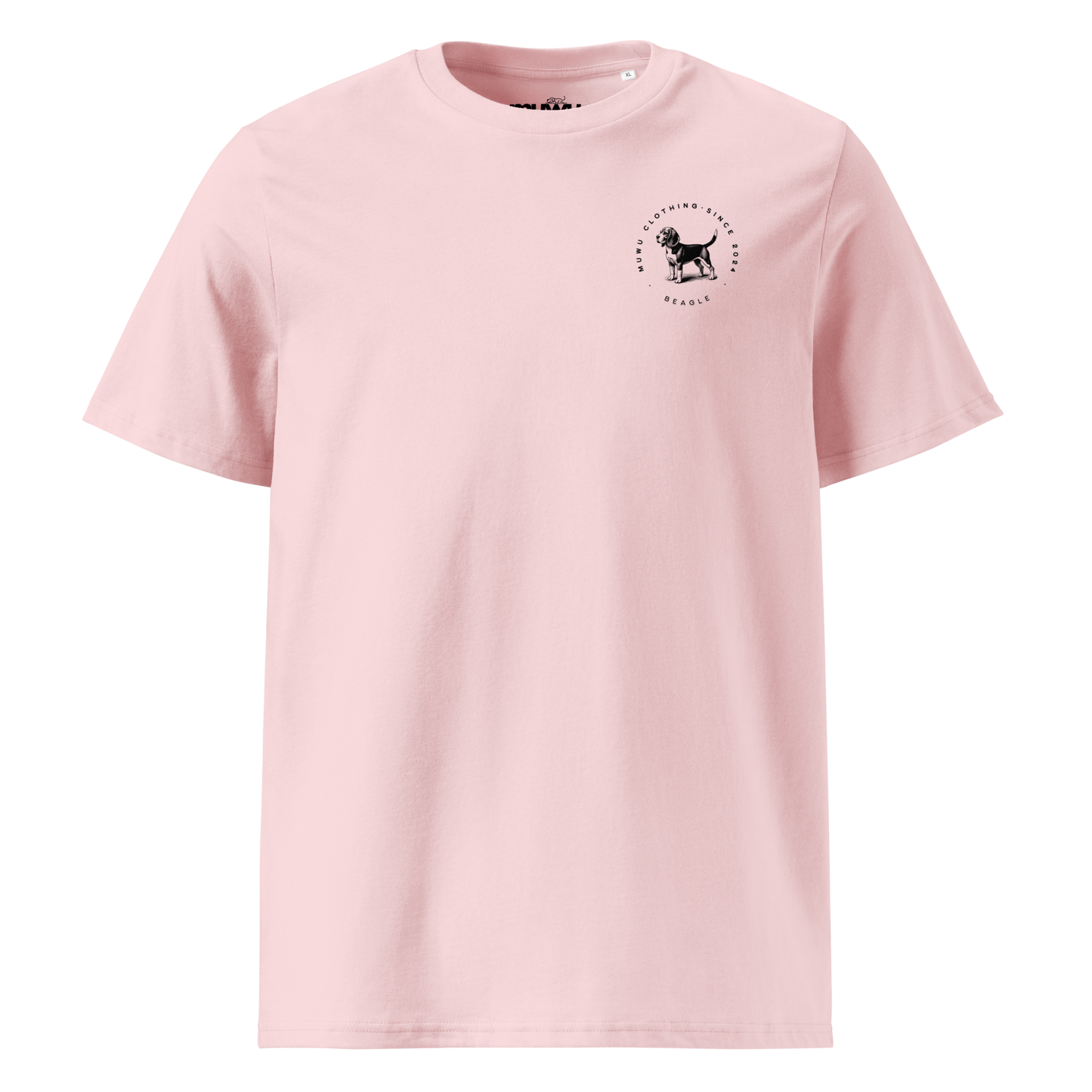 Muwus Vintage tee collection Beagle cotton pink front