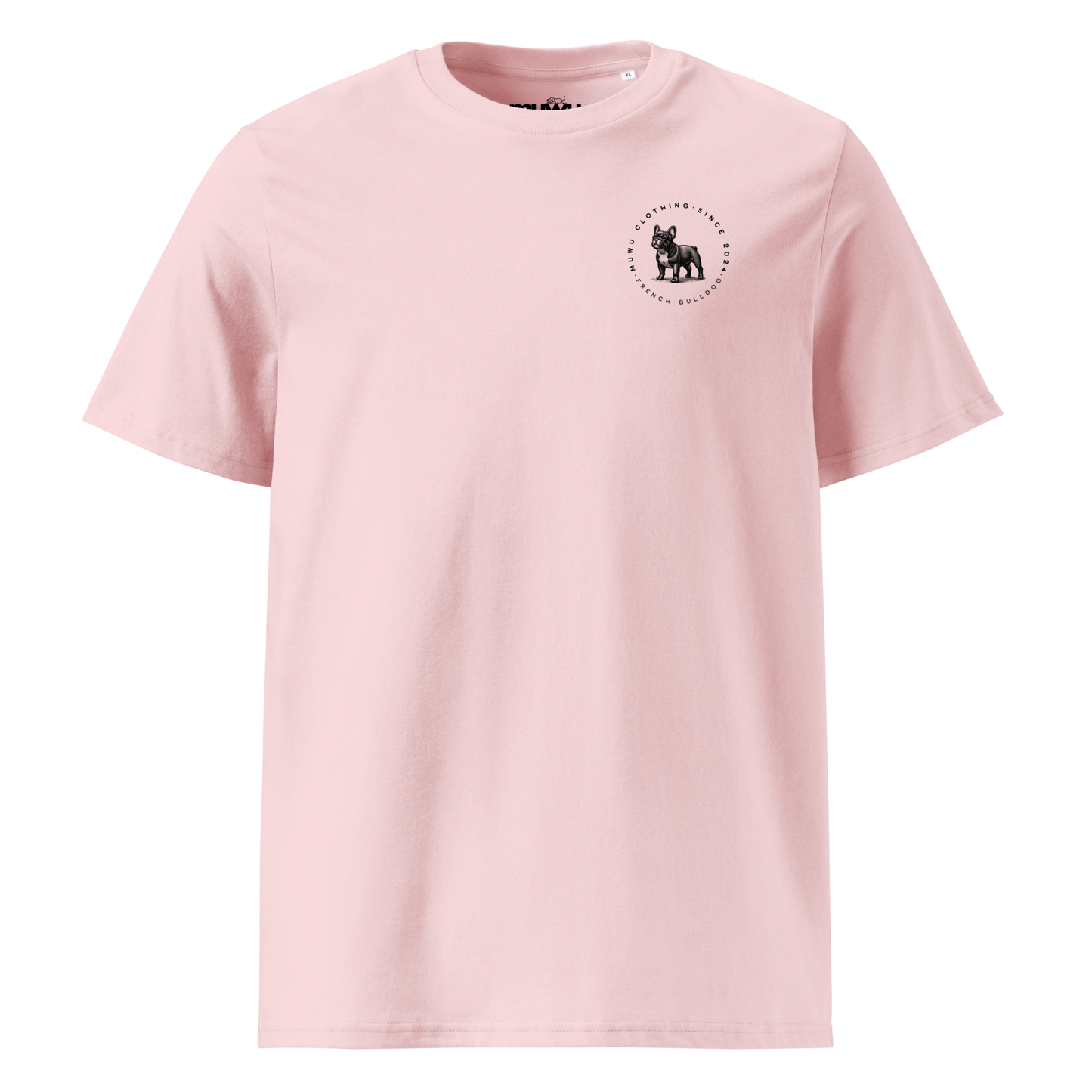 Muwus Vintage tee collection French Bulldog cotton pink front