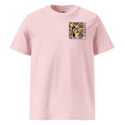 Muwu Clothing Unisex - French Buldog Deco Cotton pink front