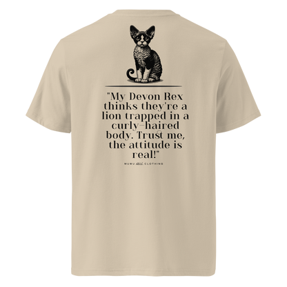 Muwus Vintage tee collection Devon Rex desert dust back