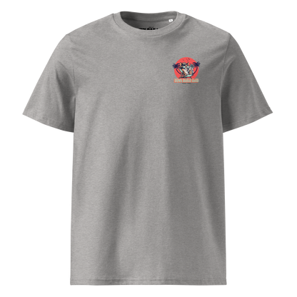 Muwus Beach tees collection Slow life Kitty heather grey front