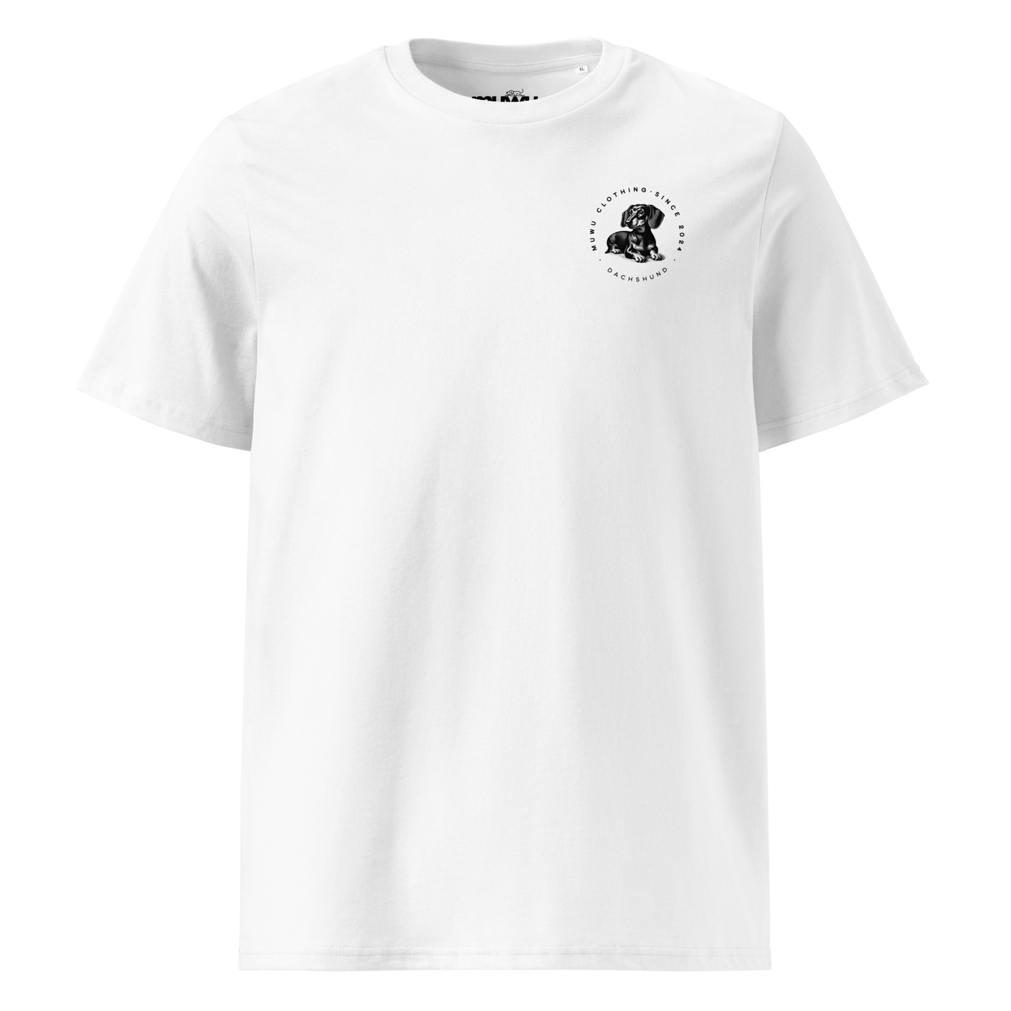 Muwus Vintage tee collection Dachshund white front